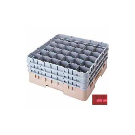Cambro Cambro - Camrack Glass Rack 36 Compartments 3-5/8" Max. Height Red NSF 36S318163